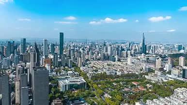 4k航拍南京城市大景延时视频的预览图